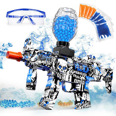 Anstoy gel ball blaster blue front view for action packed outdoor battles