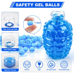 Anstoy gel ball blaster blue outdoor battle scene in the park