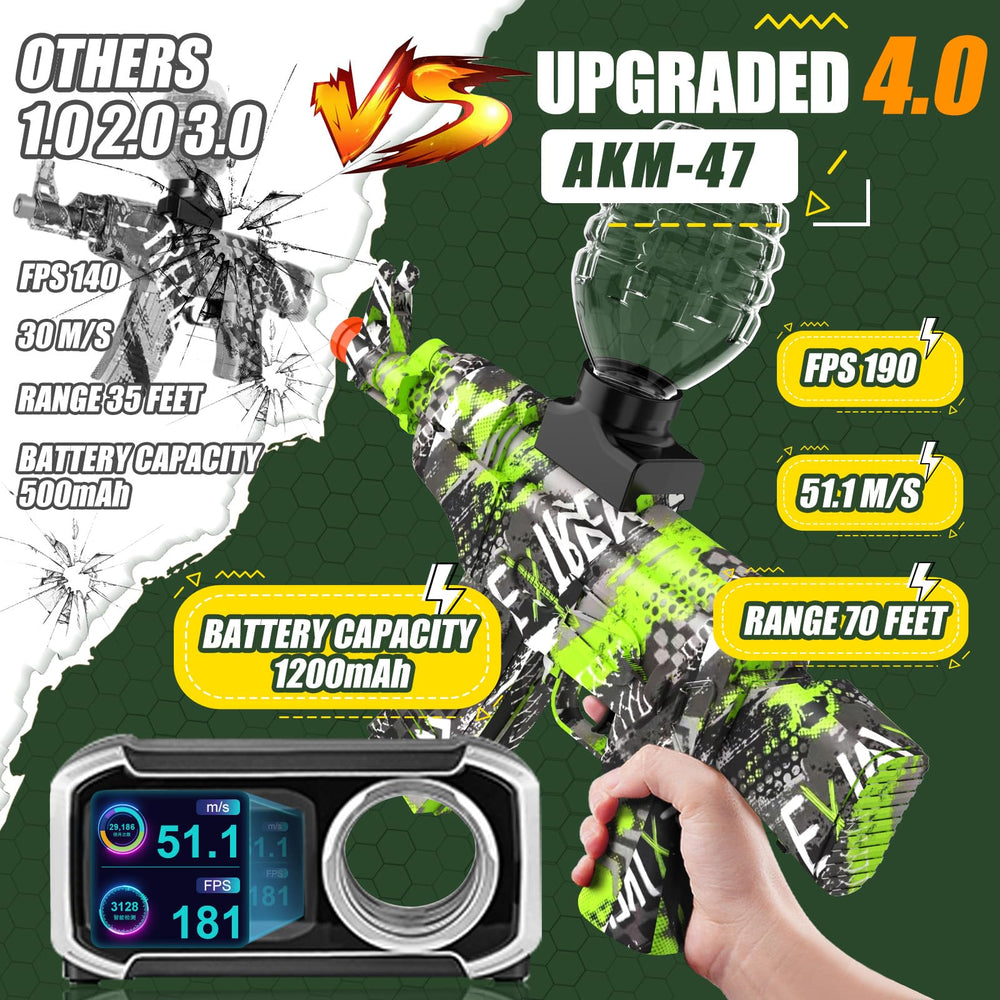 Anstoy gel-based blaster practicing target shooting