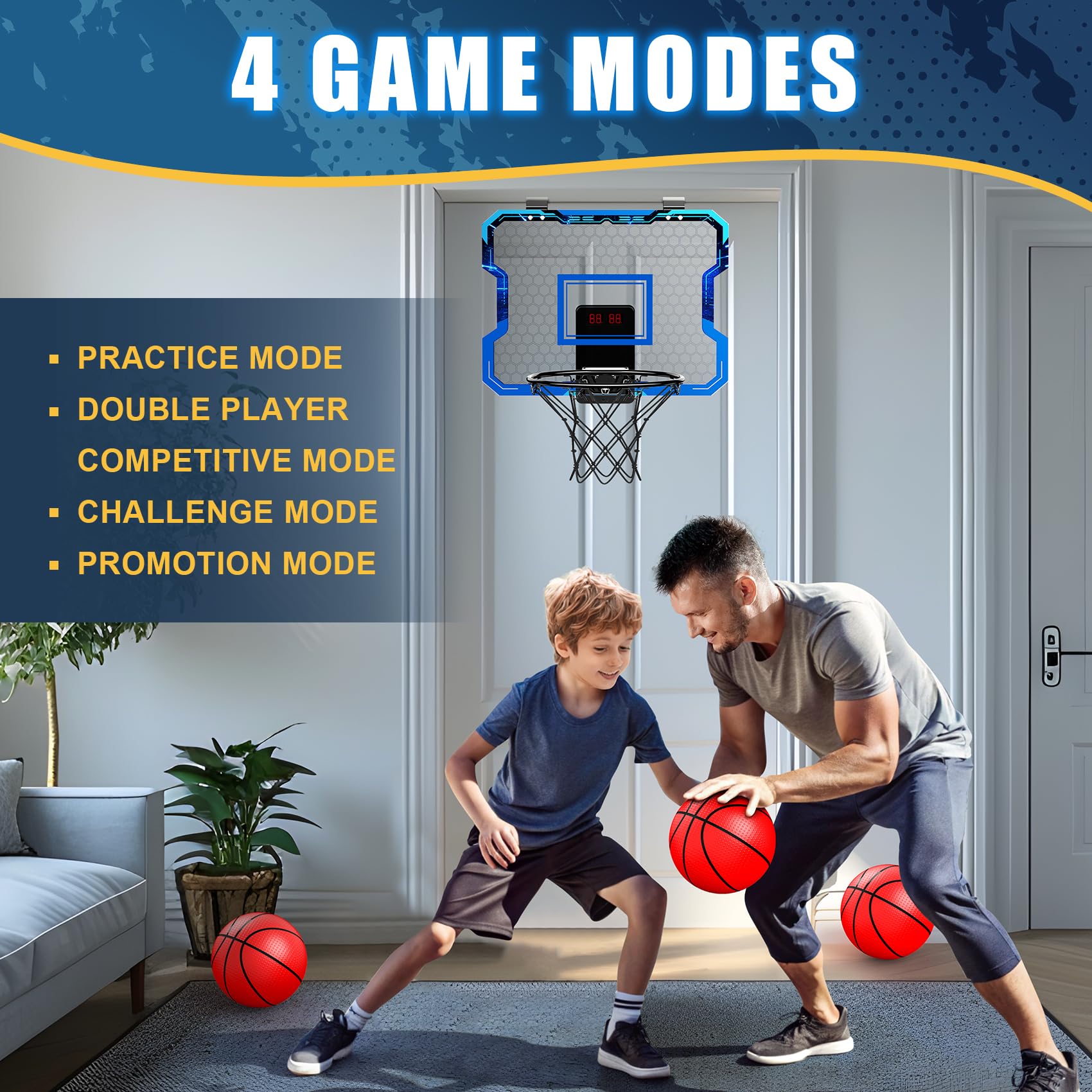 Antaha backboard shatterproof panel ensures safe indoor play