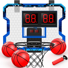 Antaha basketball hoop over door with scoreboard for space-saving play