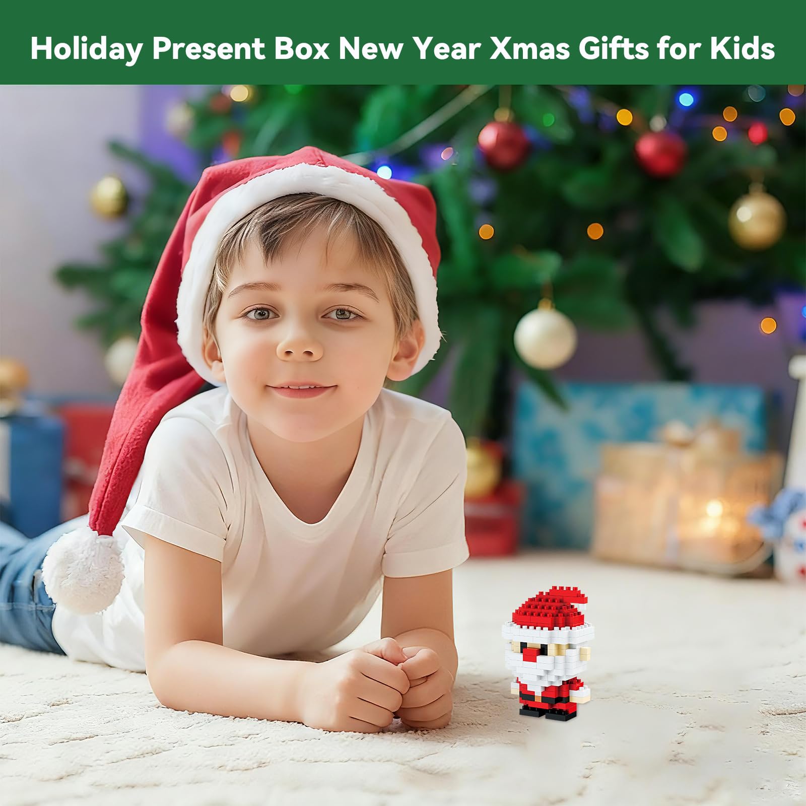 Antecessor Christmas building blocks theme ornaments for festive decor