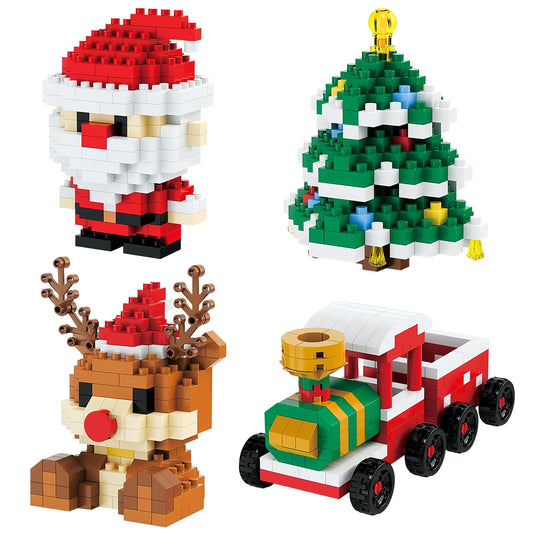 Antecessor Santa-design blocks in gift box for easy gifting