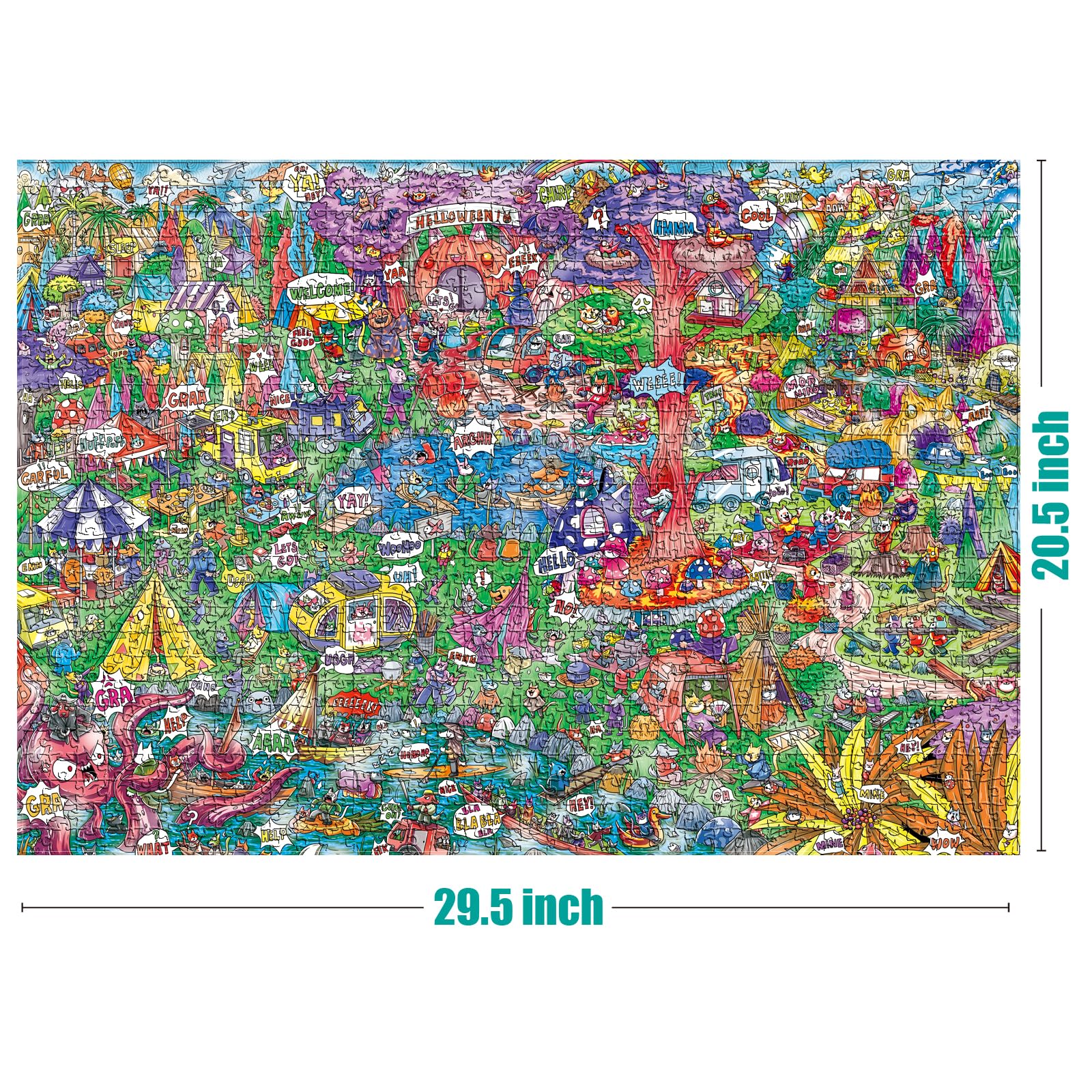 ANTELOPE 1000-piece puzzle close-up pieces reveals precise cuts for smooth interlocking.