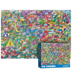 ANTELOPE Cat Campsite Puzzle top view for immersive solving.