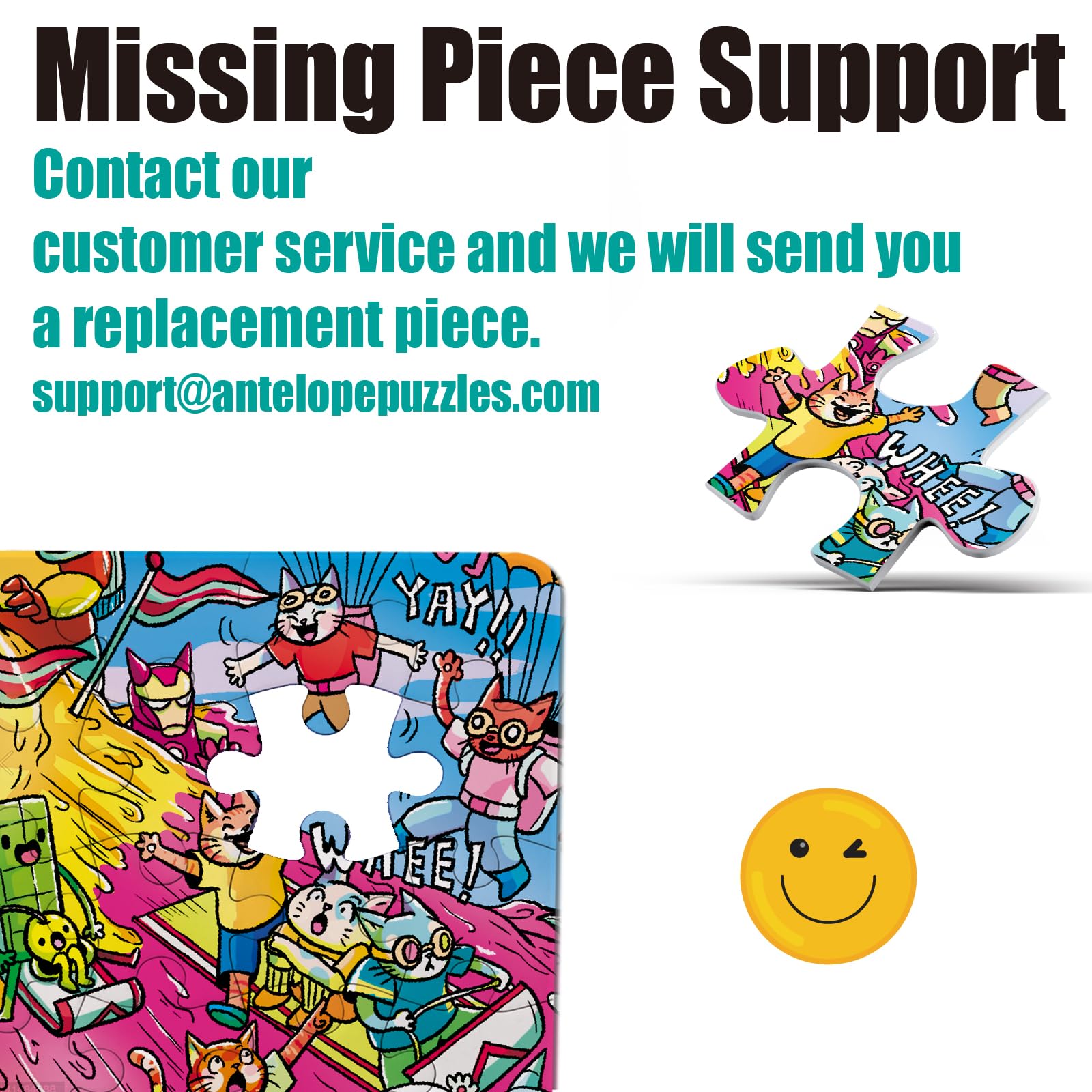 ANTELOPE Catndyland puzzle colorful artwork provides engaging visual challenge