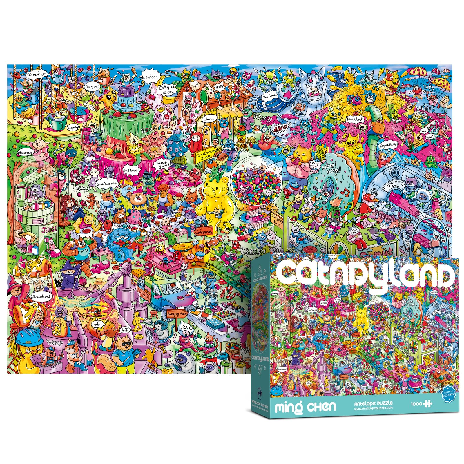ANTELOPE Catndyland puzzle high-resolution pieces for detailed, immersive puzzling sessions