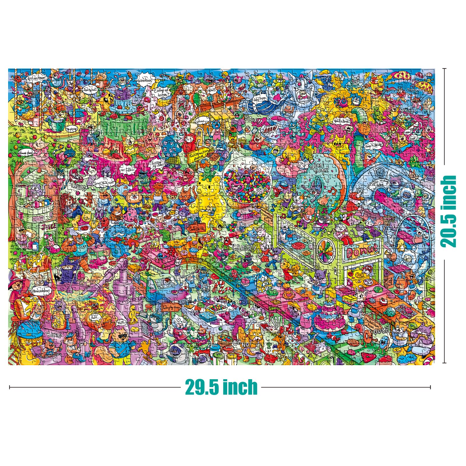 ANTELOPE Catndyland puzzle matte finish reduces glare for comfortable play