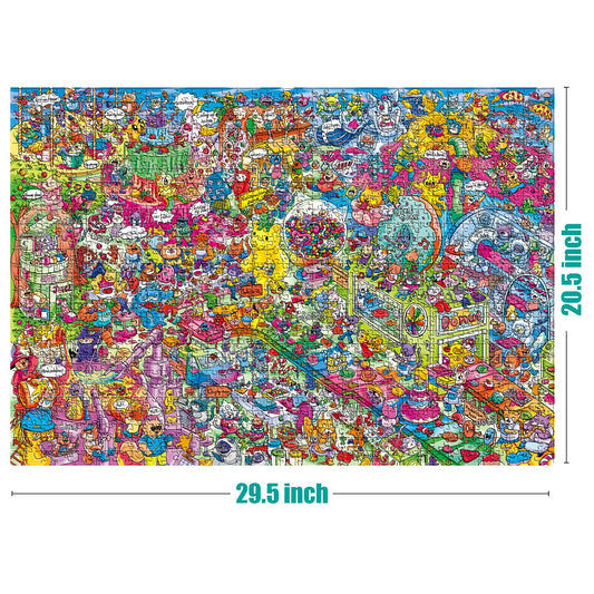 ANTELOPE Catndyland puzzle matte finish reduces glare for comfortable play