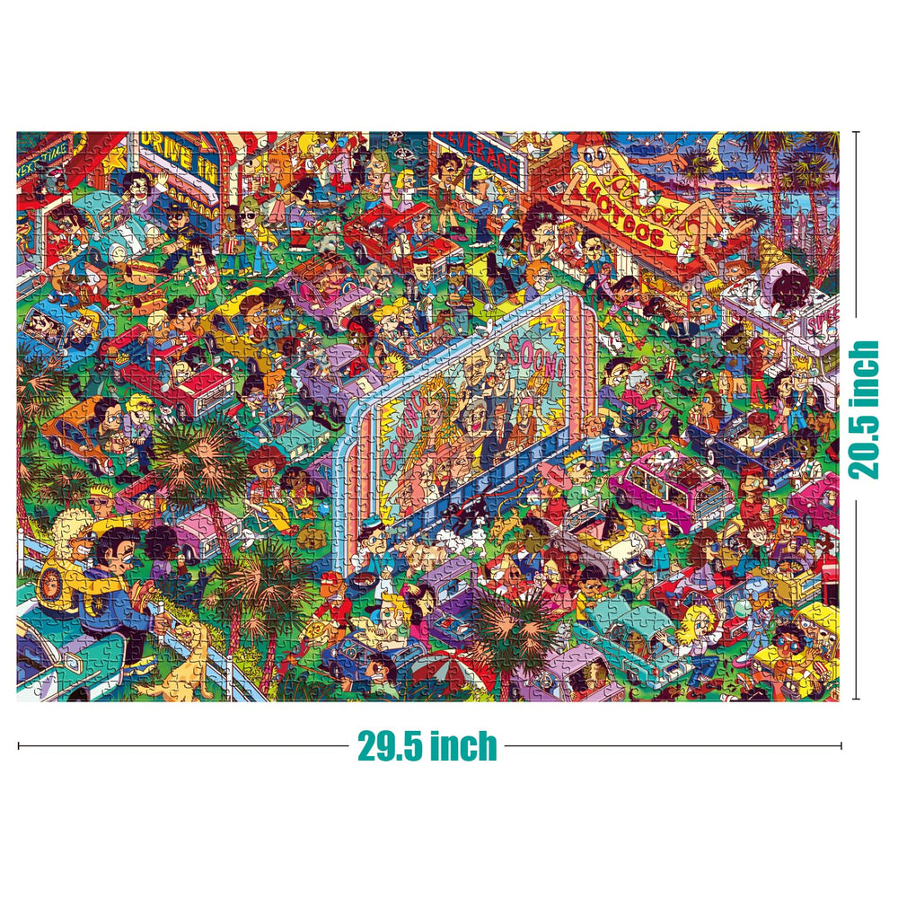 Antelope matte finish puzzle reducing glare for clear piece visibility