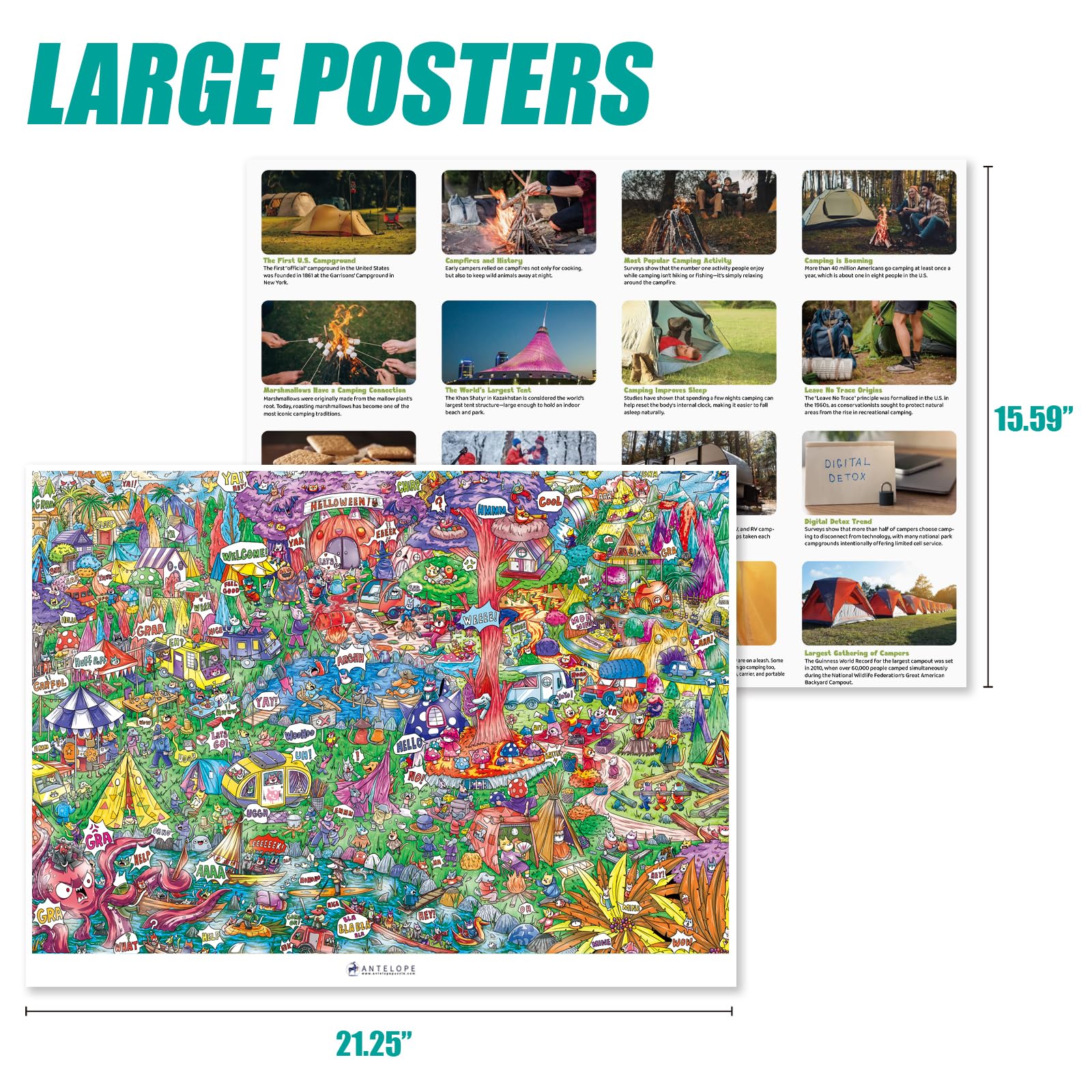 ANTELOPE Puzzle matte-finish-packaging highlights glare-free viewing during assembly.