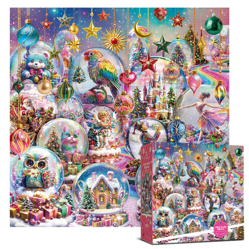 Antelope Snow Globe Dreams puzzle with crisp pieces for cozy evenings
