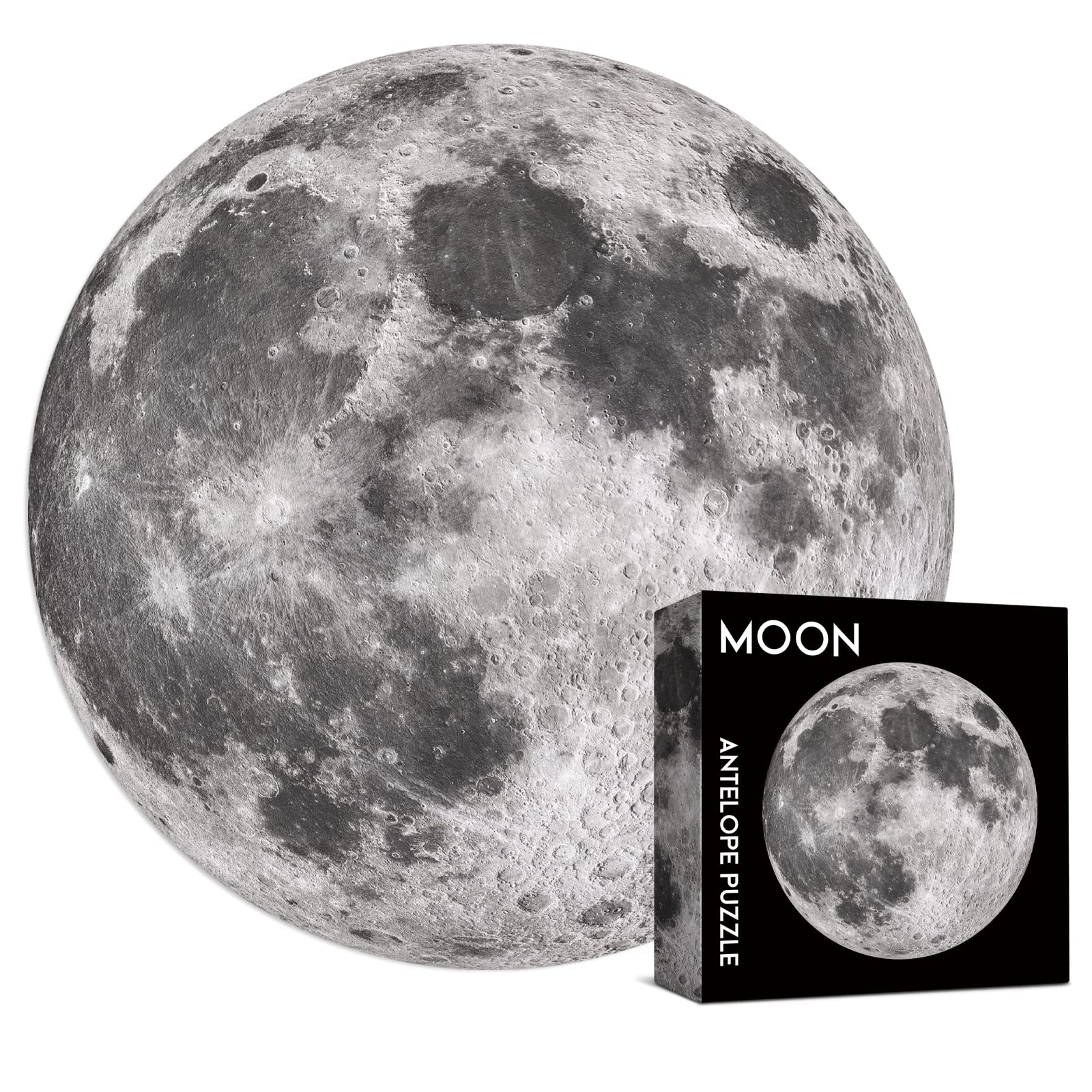 Antelope space moon round puzzle with 26.5 inch diameter for immersive stargazing