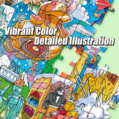 Antelope Sturdy cardboard construction ensures lasting quality and durable puzzles
