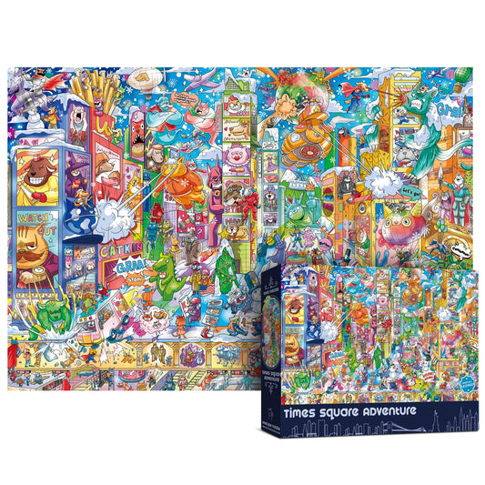 Antelope Time Square Adventure puzzle cover with detailed cityscape imagery for immersive solving