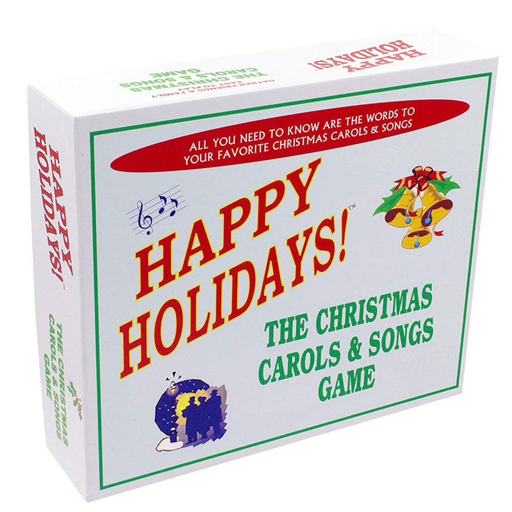 Anton Publications Christmas Carols and Songs Game cover with festive artwork for family gatherings.