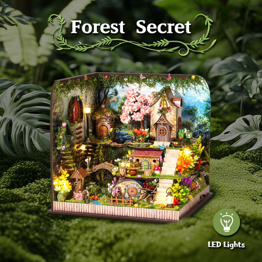 ANTREATU forest book nook kit with musical tracks for ambience