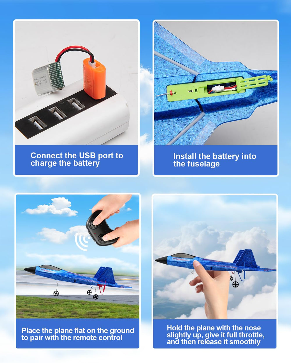ANTSIR F22 RC plane with EPP durability for outdoor learning sessions