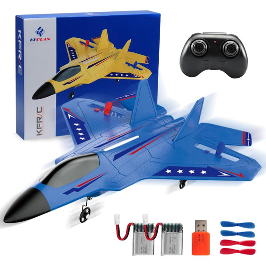 ANTSIR F22 RC plane front view showing gyro stability for steady flight