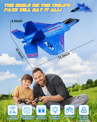 ANTSIR F22 RC plane LED light improving nighttime visibility during practice