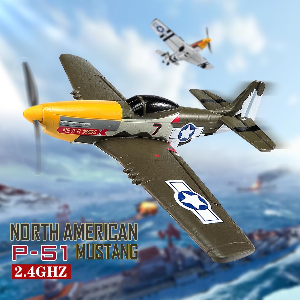 ANTSIR P51 Mustang-inspired paint for high-visibility flights.