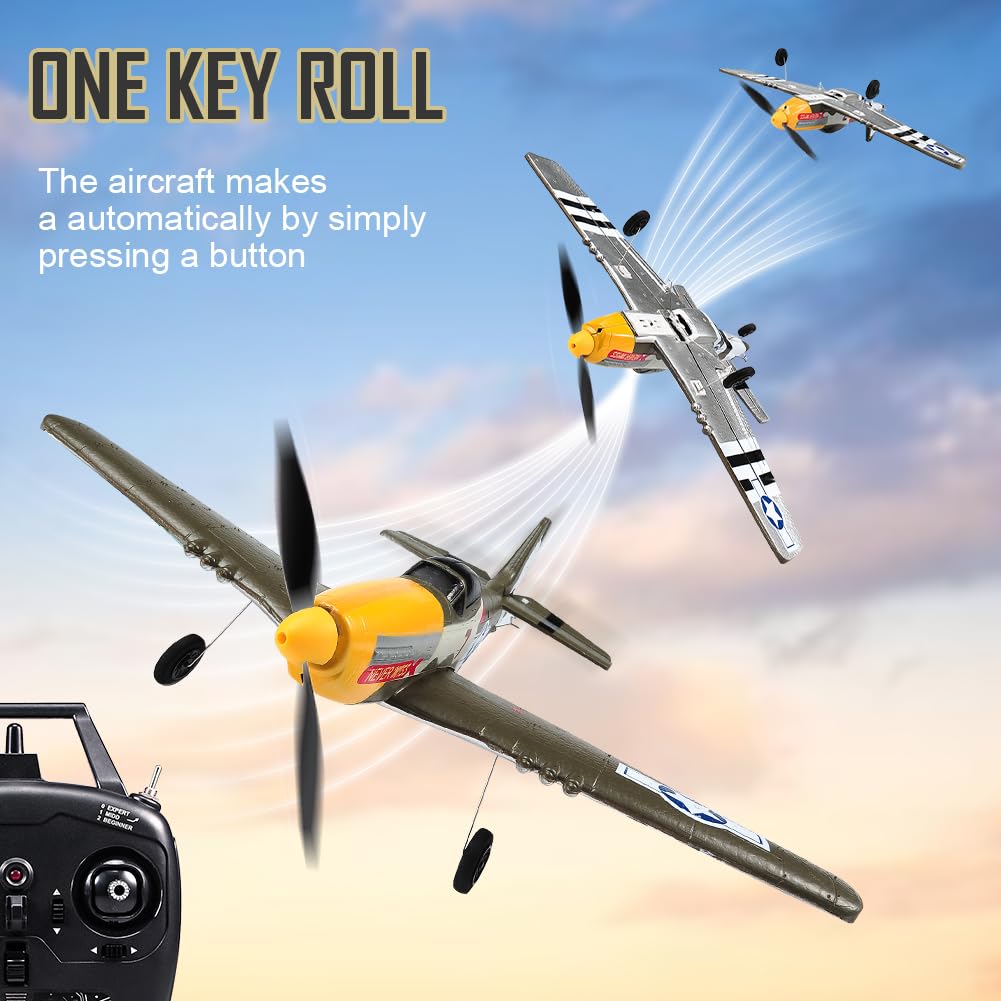 ANTSIR P51 plane showcasing three stabilization modes for learners.