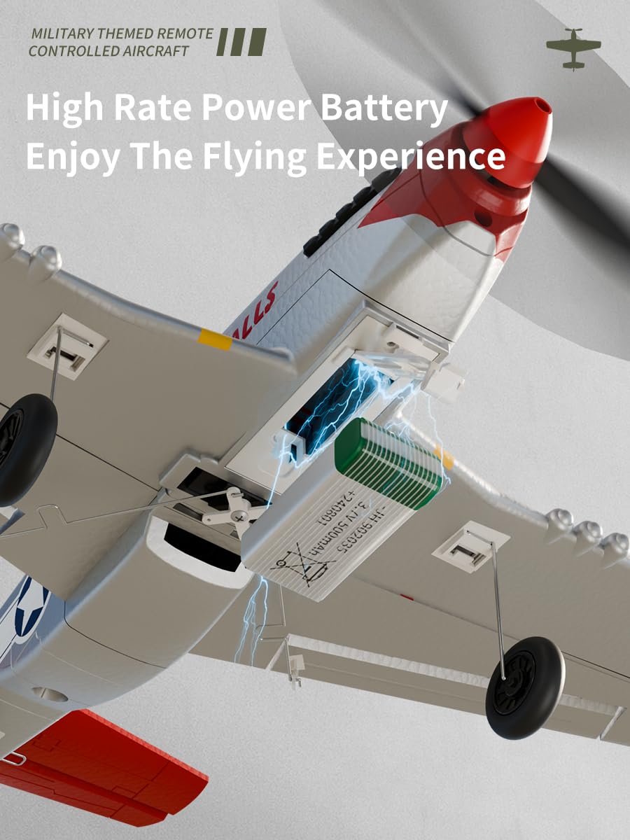 ANTSIR P51 4CH control enables thrilling aerial maneuvers.