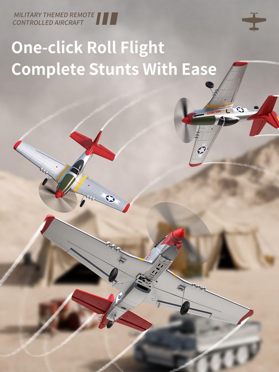 ANTSIR P51 One Key Aerobatics for easy tricks.