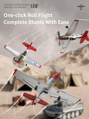 ANTSIR P51 One Key Aerobatics for easy tricks.