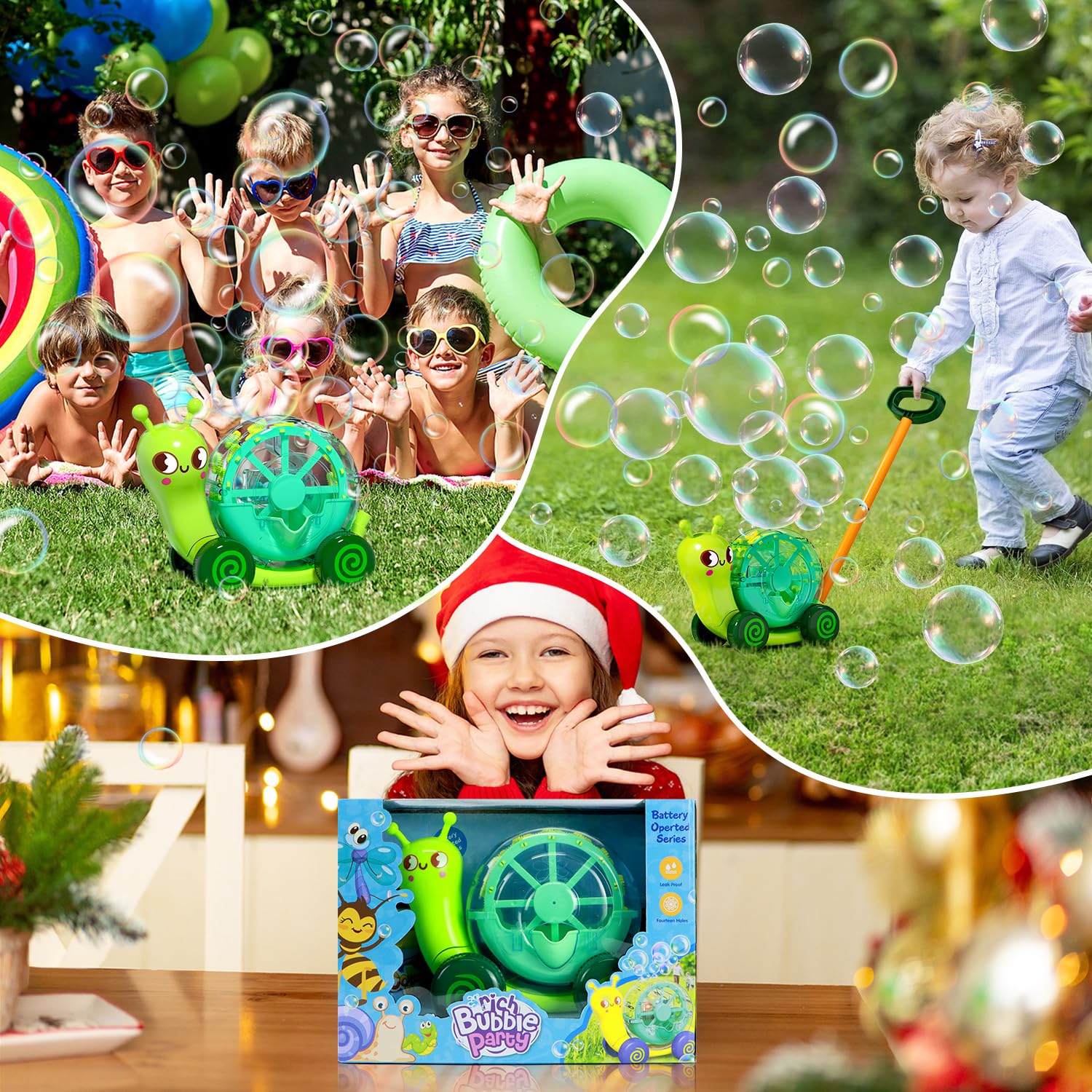 ANTSYLVE party setup with bubbles creating joyful outdoor moment