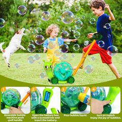 ANTSYLVE snail bubble mower in push action for active play