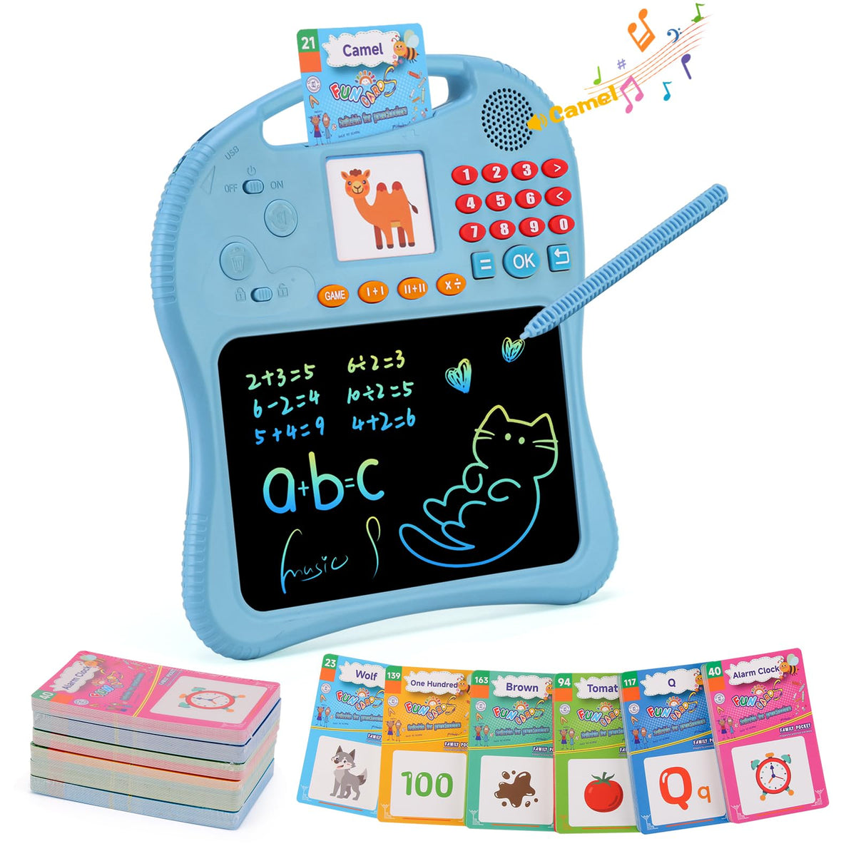 ANTUMKDS erasable LCD pad for quick drawing practice and reuse benefits.