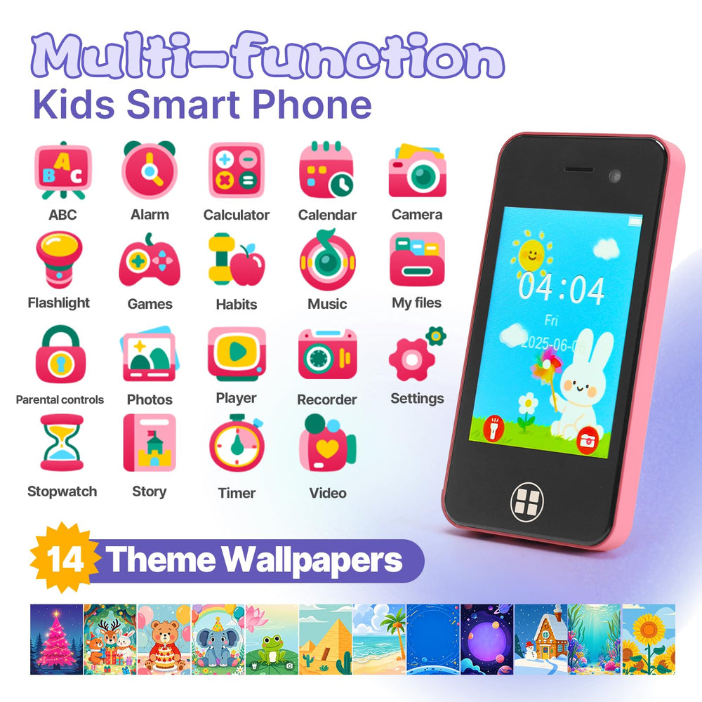 ANTUMKDS Kids Smart Phone with dual camera for creative photos and storytelling.