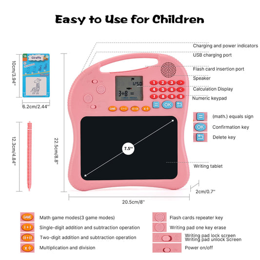 ANTUMKDS talking flashcards teach alphabet and animals with clear pronunciation for kids
