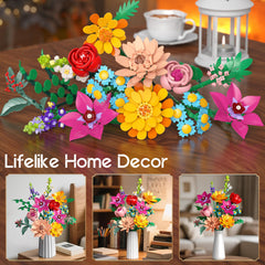 Anvure bouquet building set kids six-plus fosters creativity and fine motor skills.