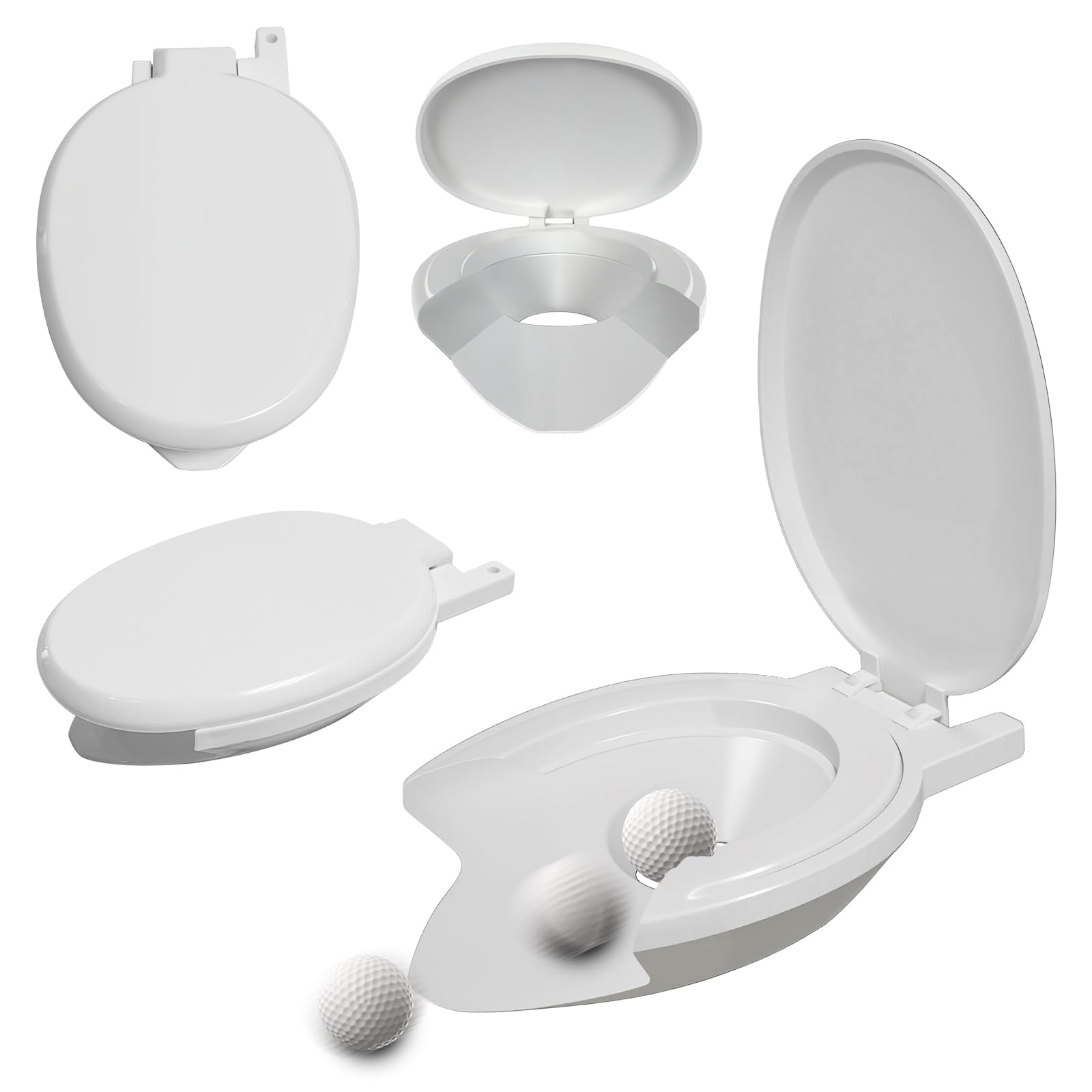 Anyflee Toilet Golf Set door hanger adds quick setup and target realism