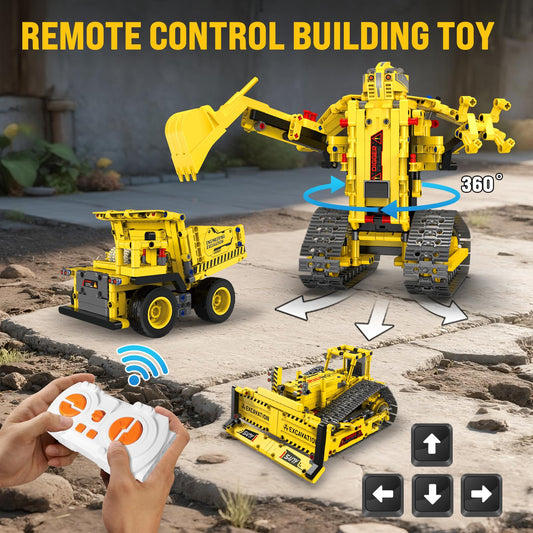 AnySun 5-in-1 STEM Robotics Kit crawler crane demonstrates problem-solving through building