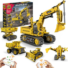 AnySun 5-in-1 STEM Robotics Kit excavator model for hands-on engineering exploration