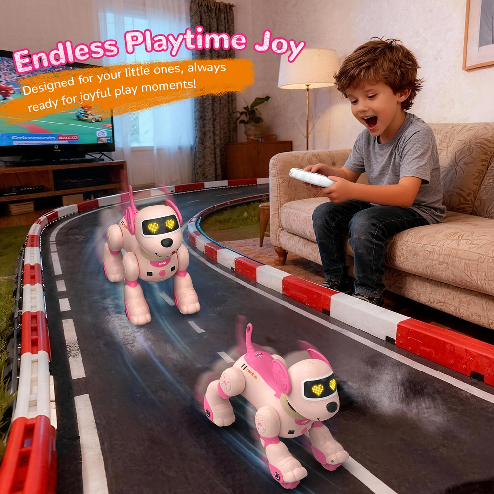 anysun gift-ready pink robot dog packaging suitable for gifting