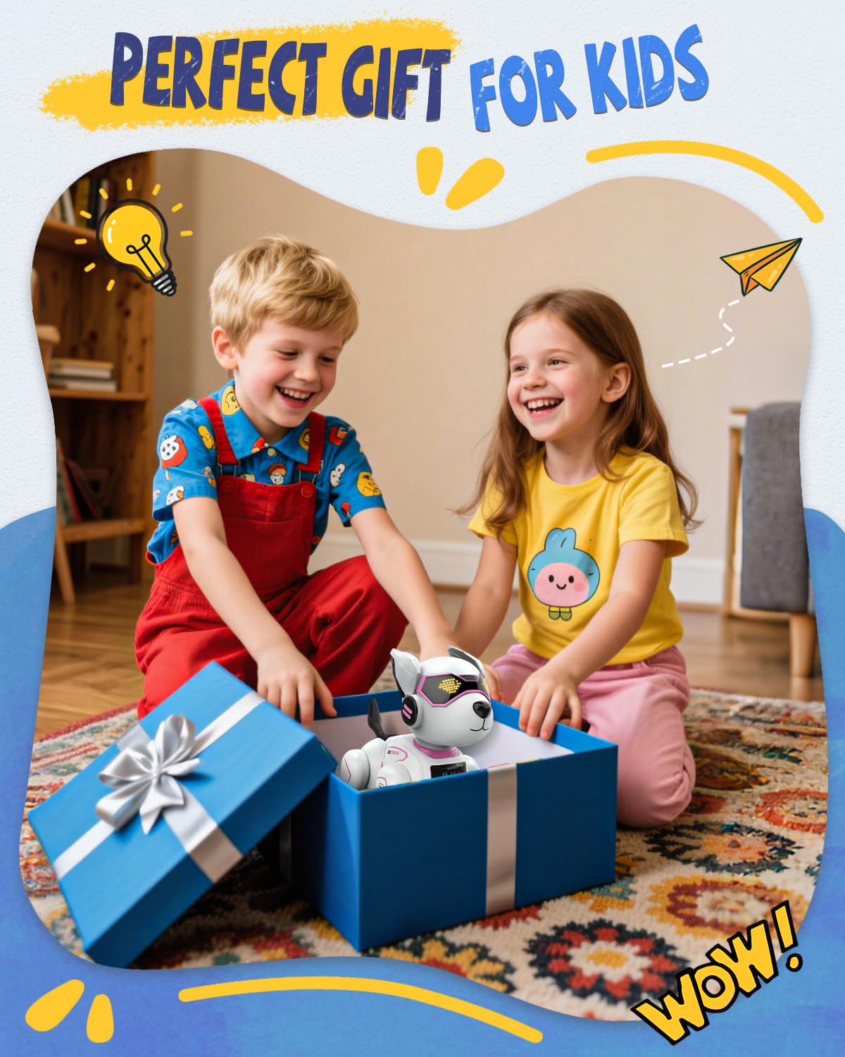 anysun robot dog toy packaged as a delightful gift for kids.