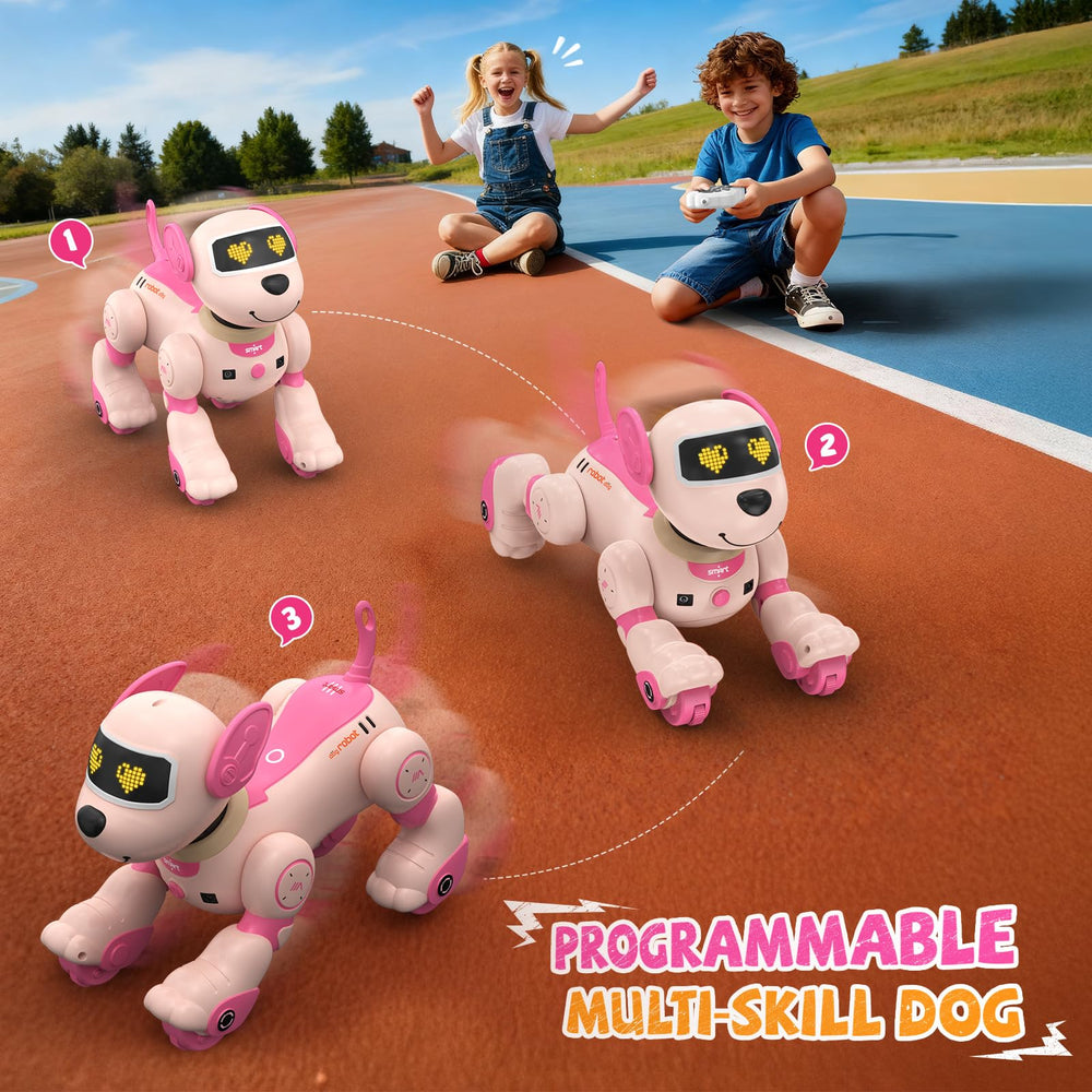 Anysun robot dog supports up to 100 programmable actions.