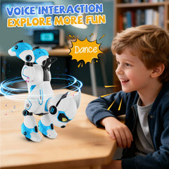 anysun robot dog remote control play demonstrates easy steering and responsive control for kids.