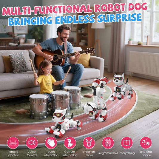 AnySun remote control dog guides children with simple gestures.