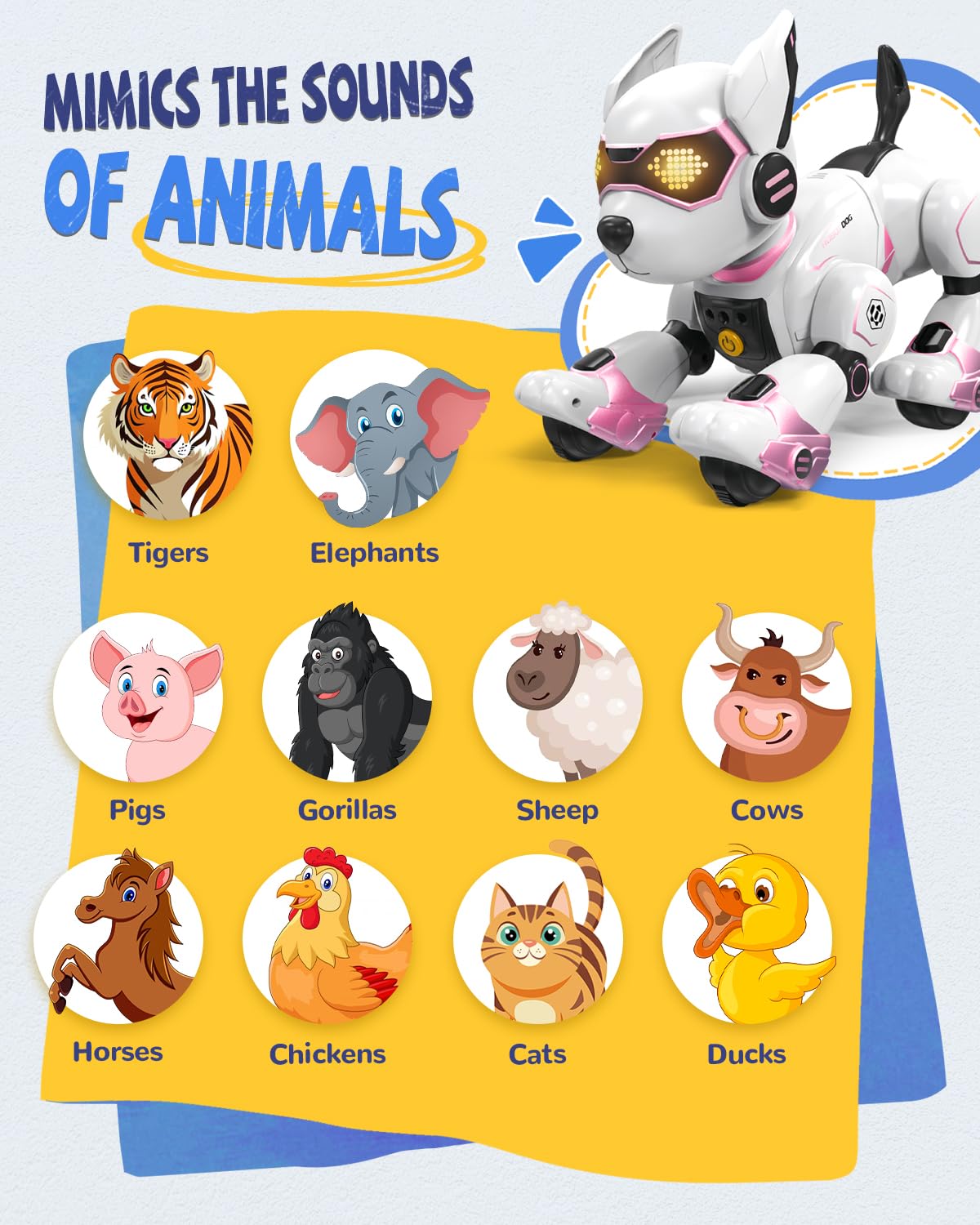 anysun robot dog toy made with child friendly materials for safe, mess-free fun.