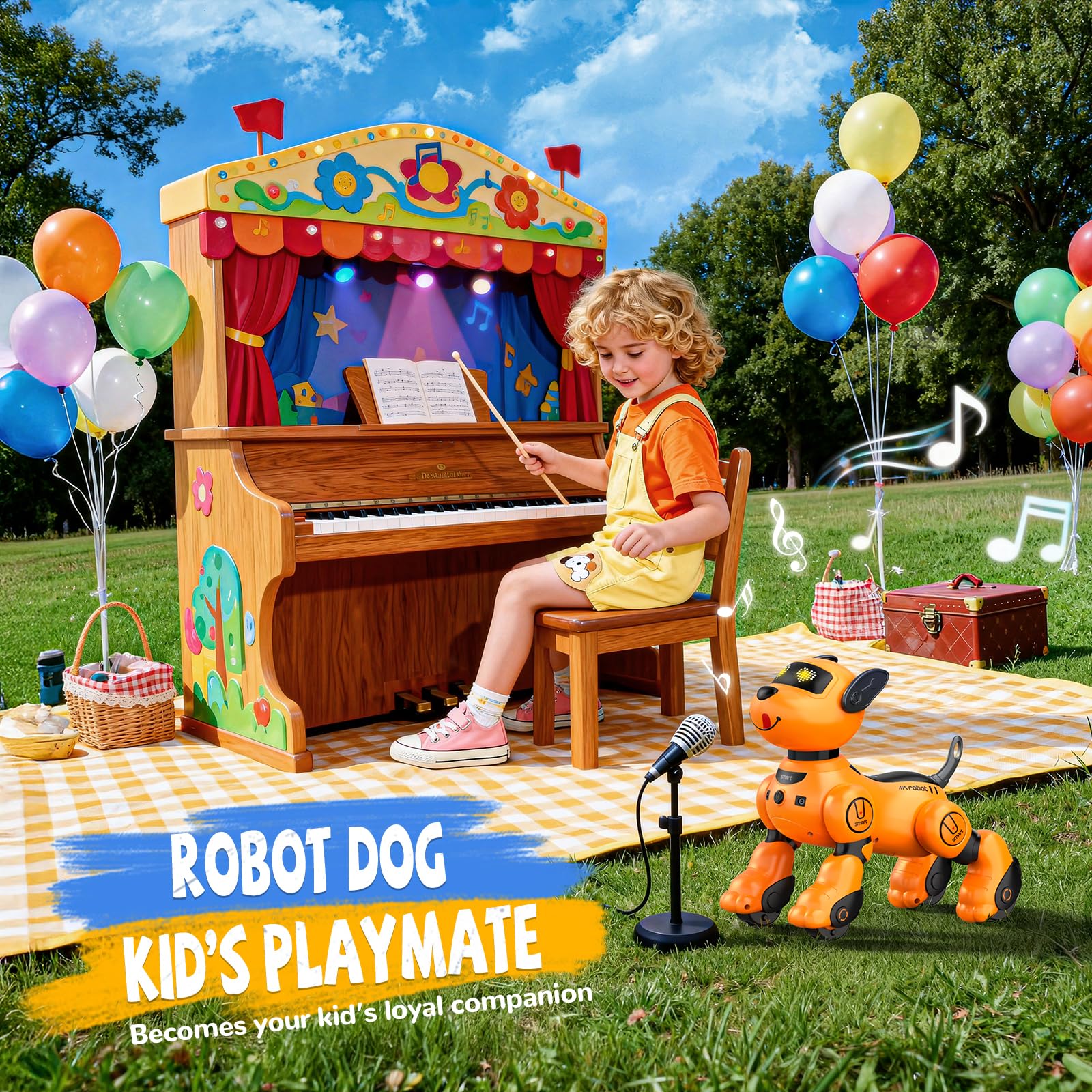 anysun robot dog toy rechargeable battery with USB charging