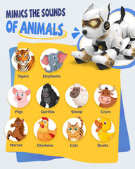 AnySun robot dog toy with rechargeable battery for longer play