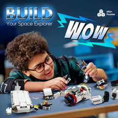 anysun Space Astronaut in-progress build showcases the 652-piece kit.
