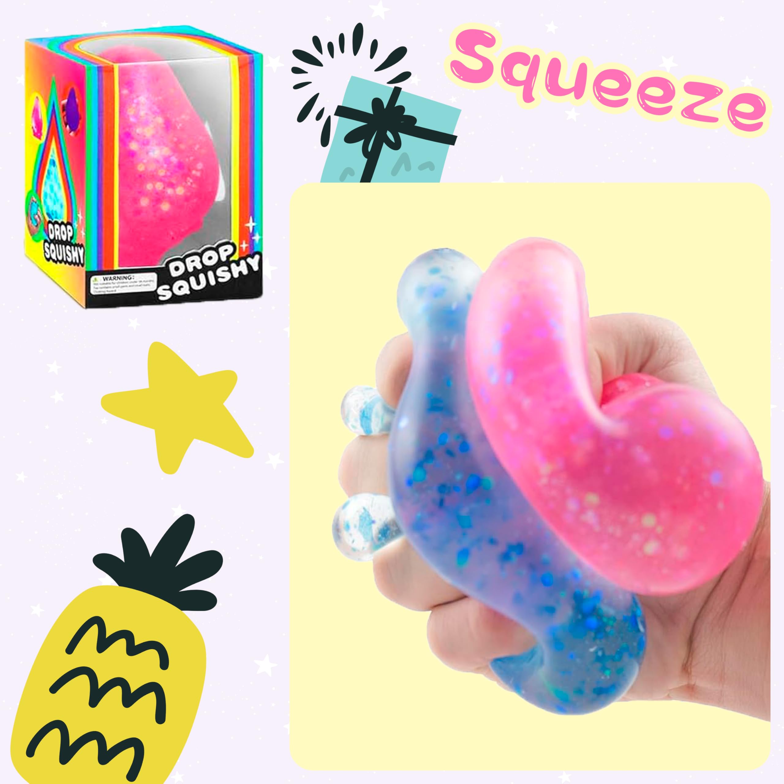 Safe and non-toxic ANZHY Squishy Drop Toy for safe play