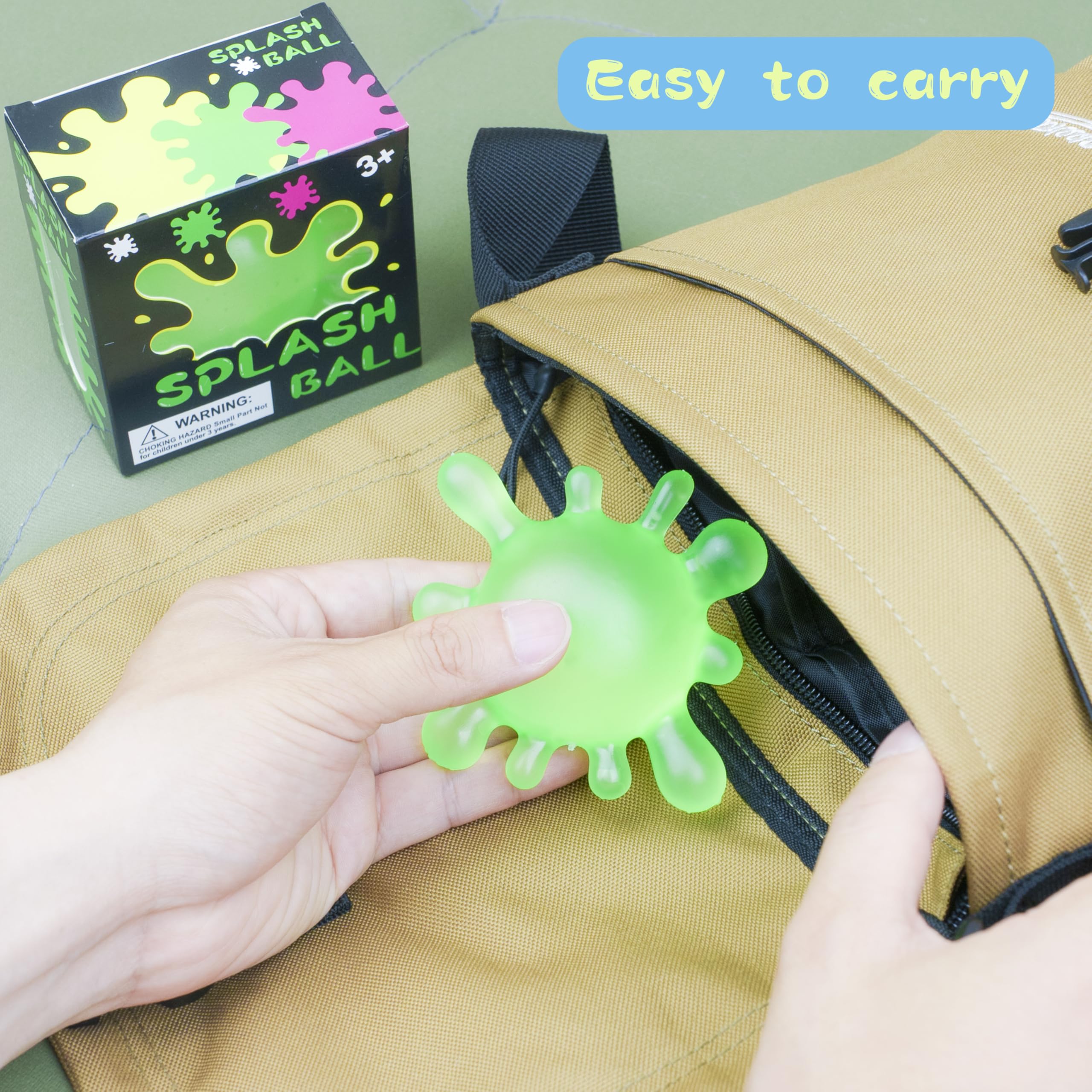 ANZHY Spectacular Splat-Tastic toy held in hand for portable calming moments