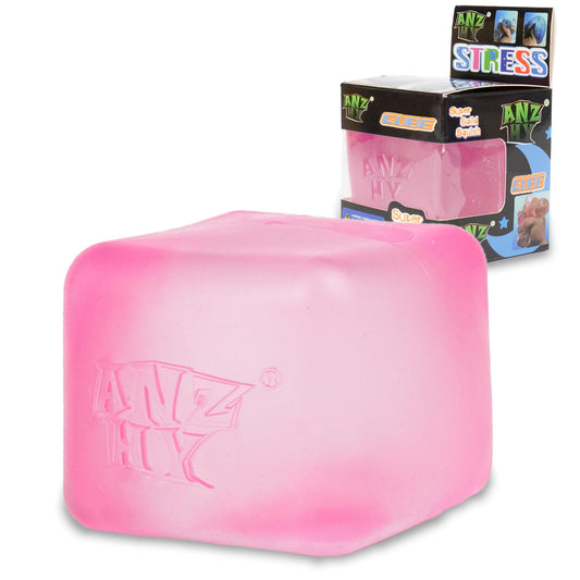 ANZHY Stress Cube closeup gel-filled for calming sensory play.